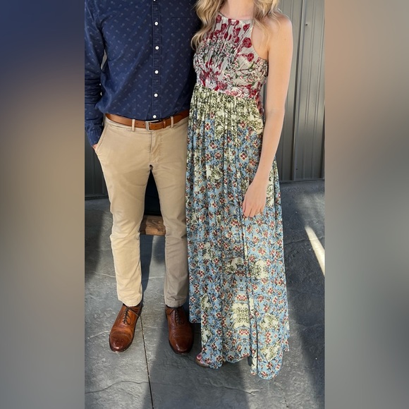 Anthropologie Bhanuni by Jyoti Adelaide Beaded Halter Dress - Size 2 - Picture 8 of 8